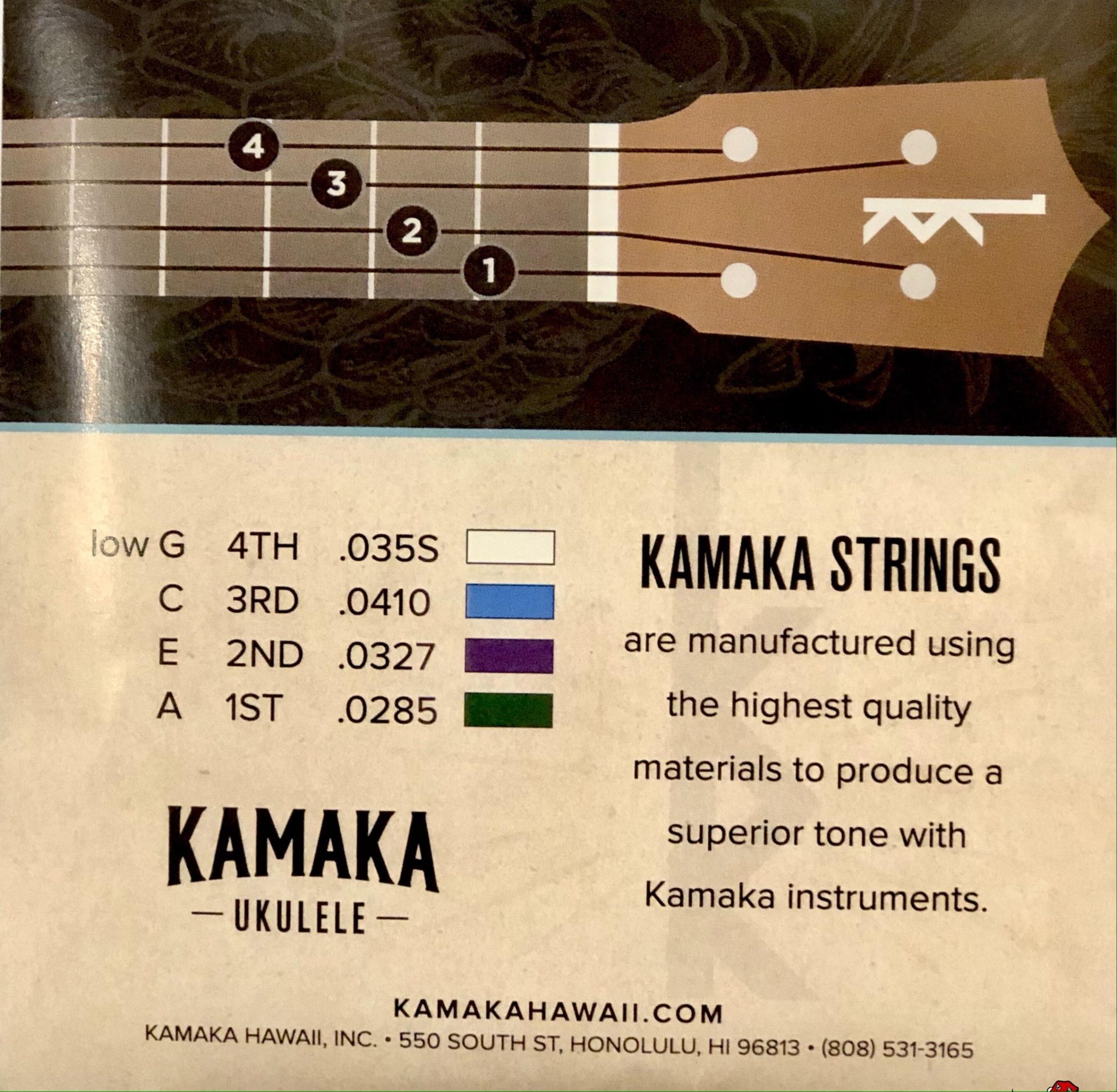 Kamaka Tenor Low G Ukulele String Set | UKE Republic